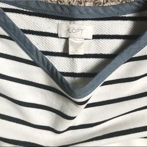 LOFT Tops - NWOT LOFT Striped Twofer with Chambray Shirttail LOFT Tops - NWOT LOFT Striped Twofer with Chambray Shirttail